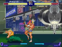une photo d'Ã©cran de Street Fighter Alpha 2 sur Nintendo Super Nes